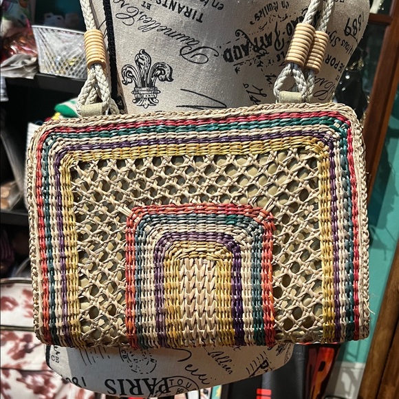 Handbags - Multicolor Woven Women's Bag